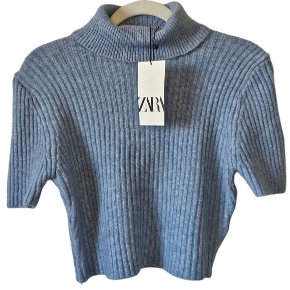 NWT Zara Cropped Turtle Neck Sweater - Picture 3 of 6